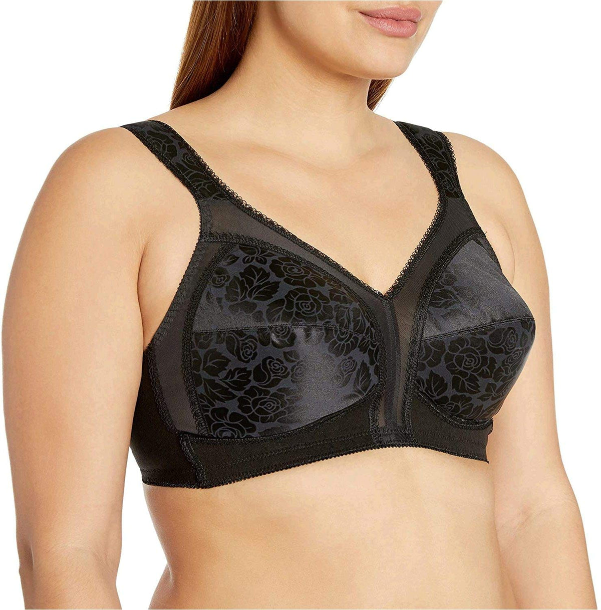 Playtex 18 Hour Brasier Inalámbrico de Cobertura Completa - 42C - Negro -