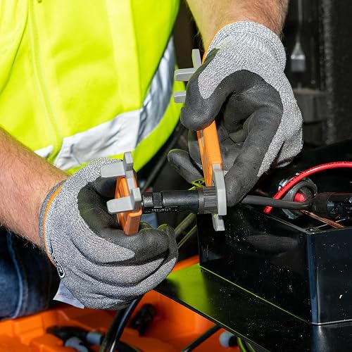Klein Tools 68426S Llave aislante para panel solar, herramienta de montaje y desmontaje para conectores fotovoltaicos estilo MC4, 2 piezas