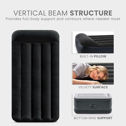 Intex Dura-Beam Series - Cama de Aire elevada con Bomba Interna (Modelo 2021)