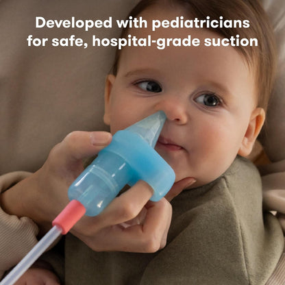 Frida Baby Electric NoseFrida Pro | Sucker nariz para aliviar la congestión de bebés y niños pequeños, 5 niveles de succión, 2 puntas, inalámbrico con estuche