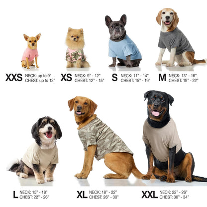 Pet Passion Toby II – La Playera Perfecta, Paquete de 3 Camisetas de Manga Corta para Mascotas, 100% algodón orgánico, Ropa para Perros pequeños, medianos y Grandes, teñido Anudado de Arena Negra, M