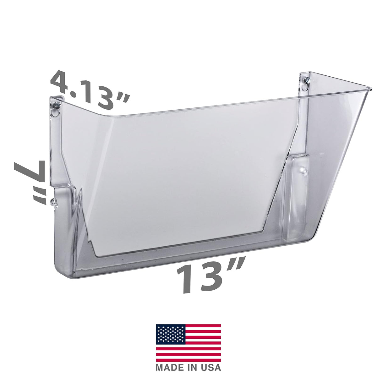 Officemate 21404 Wall File, Letter Size, 2 Pack, clear