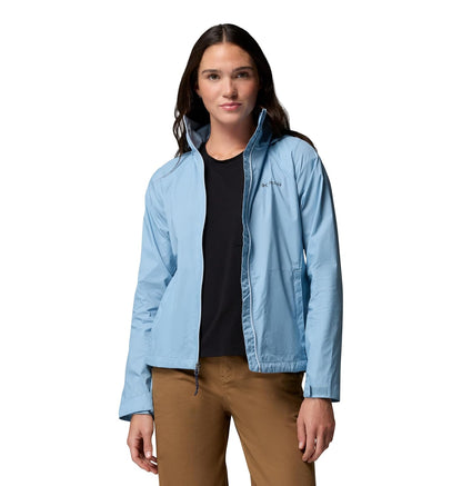 Columbia Switchback IV Chamarra Impermeable para Mujer - G - Azul ondulado.