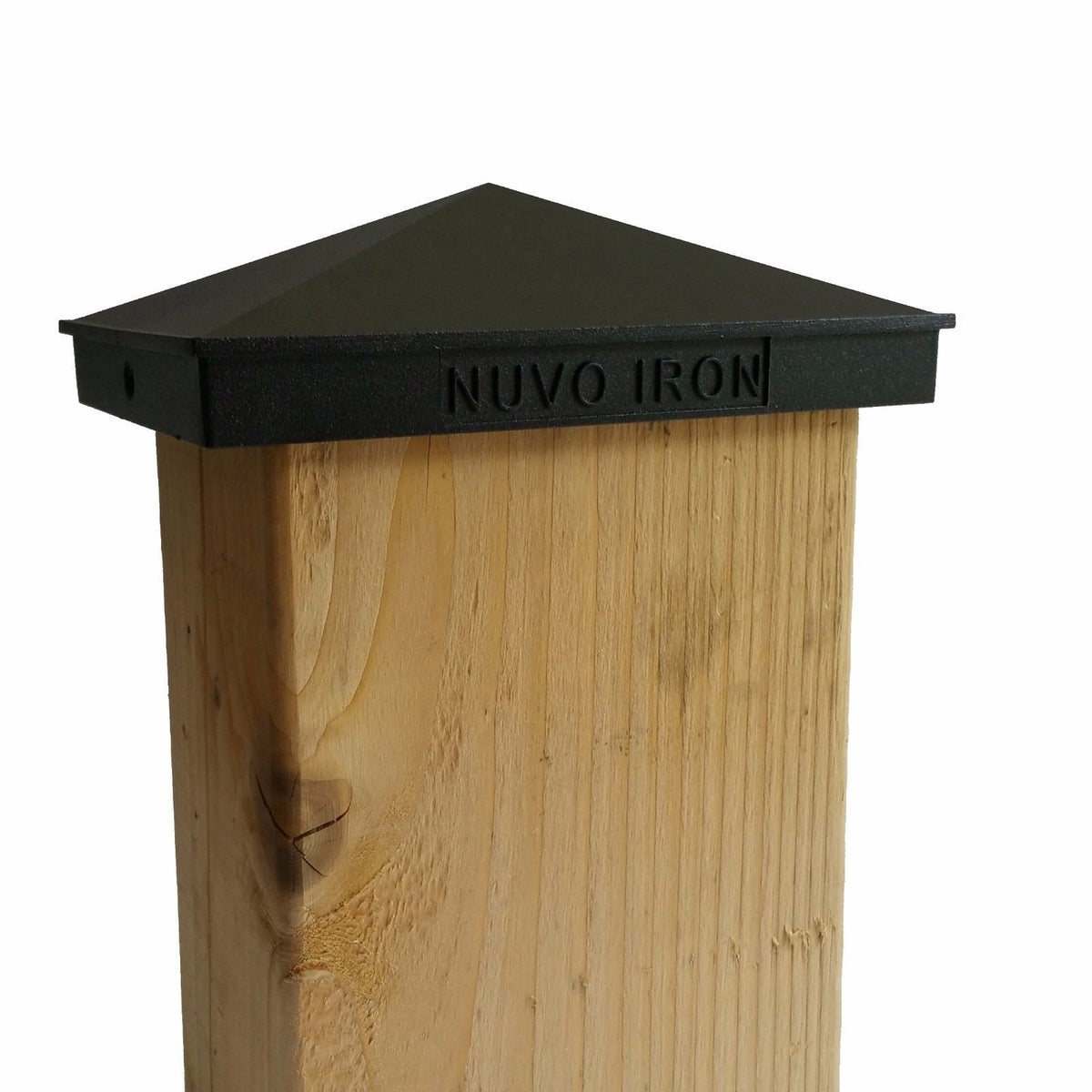 Nuvo Hierro Aluminio Post Pac - Negro, 3.5" x 5.5", Negro
