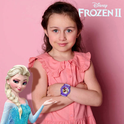 Accutime Disney Frozen - Reloj de pulsera de cuarzo digital LCD con correa, regalo económico y regalo de fiesta para niños, niñas, adultos de todas las edades