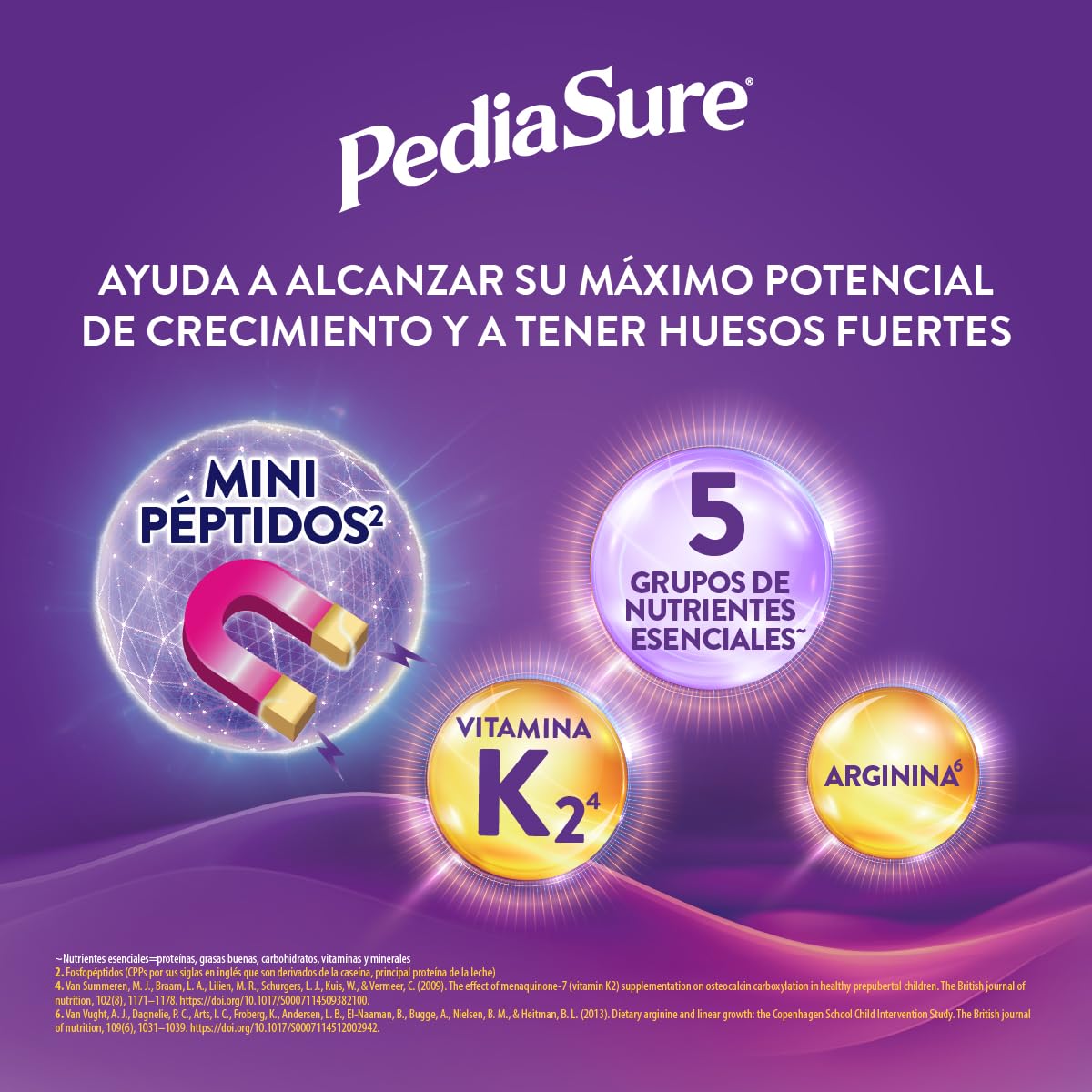 PediaSure Vainilla- Alimentación Especializada Polvo 400 g | Formula especializada para niños de 1 a 10 años con 5 grupos de nutrientes clave que apoya el crecimiento de los huesos.