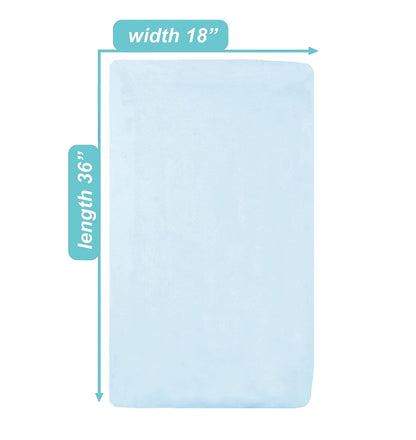 American Baby Company Heavenly Soft Chenille cuna Hoja, Azul, 24" X 38" X 5"
