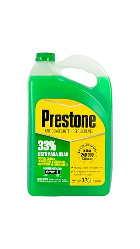 Prestone Anticongelante Refrigerante Verde 33% Listo para Usar