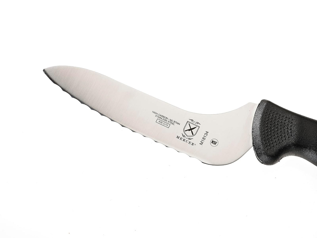 Mercer Culinary M18134BK Cuchillo para pan, 6 pulgadas, Millennia Black