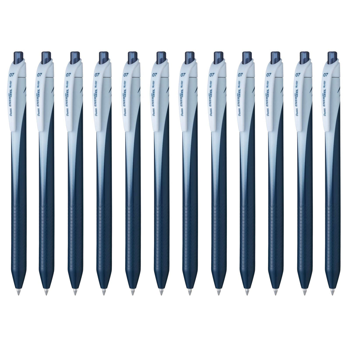 Pentel EnerGel Bolígrafo Retráctil Punto 0.7mm, Caja 12 Piezas - Tinta Azul Oscuro