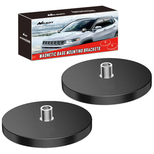 Nilight 90042B 2 soportes de barra de base magnética