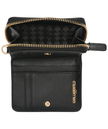 Karl Lagerfeld Paris Jacqueline SLG portafolios, Negro/Dorado