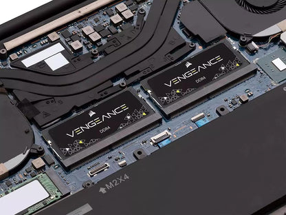Corsair Vengeance SODIMM 16GB (1x16 GB) DDR4 hasta 3200MHz CL22 Memoria para portátiles/portátiles (Compatible con procesadores Intel Core de 11ª generación) Negro