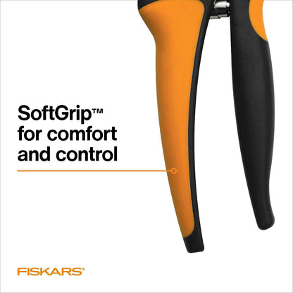 Fiskars - Tijeras de poda de derivación, cortador de ramas con capacidad de corte de 5/8 pulgadas, tijeras de jardín con hoja de acero afilada, resistentes a la corrosión, podadoras ergonómicas con