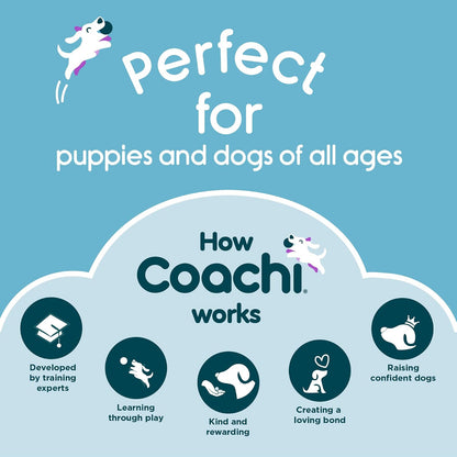 The Company of Animals Coachi Chase & Treat | Para perros y cachorros, todas edades y razas, juguete con golosinas, estimulación mental, entrenamiento a distancia