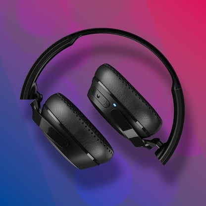 Audífonos Skullcandy Riff 2 On-Ear Inalámbricos, 34 Horas de Batería, Micrófono, Compatibles con iPhone, Android y Dispositivos Bluetooth, Negro