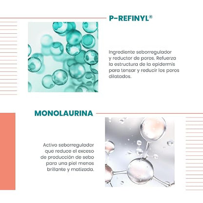 AVENE, Cleanance Aqua-Gel Matificante, Gel-Crema Facial para Piel Mixta a Grasa, Cierra Poros y Controla Brillo, 50 ml
