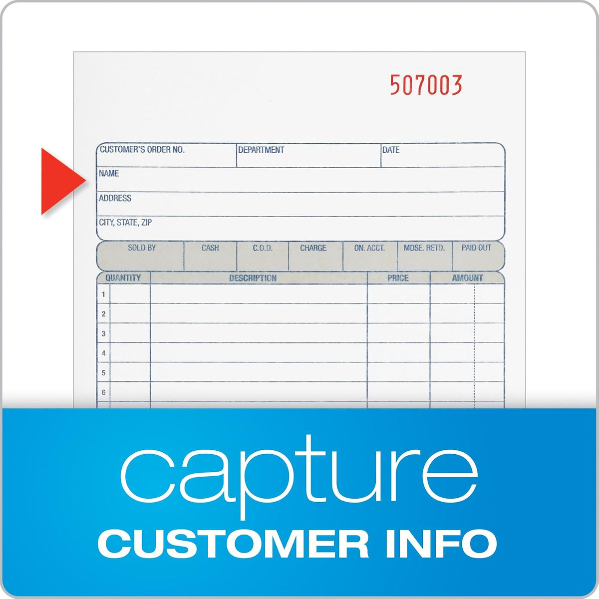 Adams Sales Order Book, 3-Part, Carbonless, White/Canary/Pink, 5-9/16 x 8-7/16 Inches, 50 Sets per Book (TC5805)