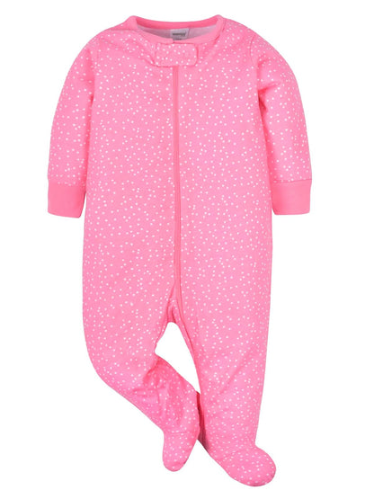 ONESIES Brand Baby Girls' 4-Pack Sleep 'N Play Footies Multi Pack