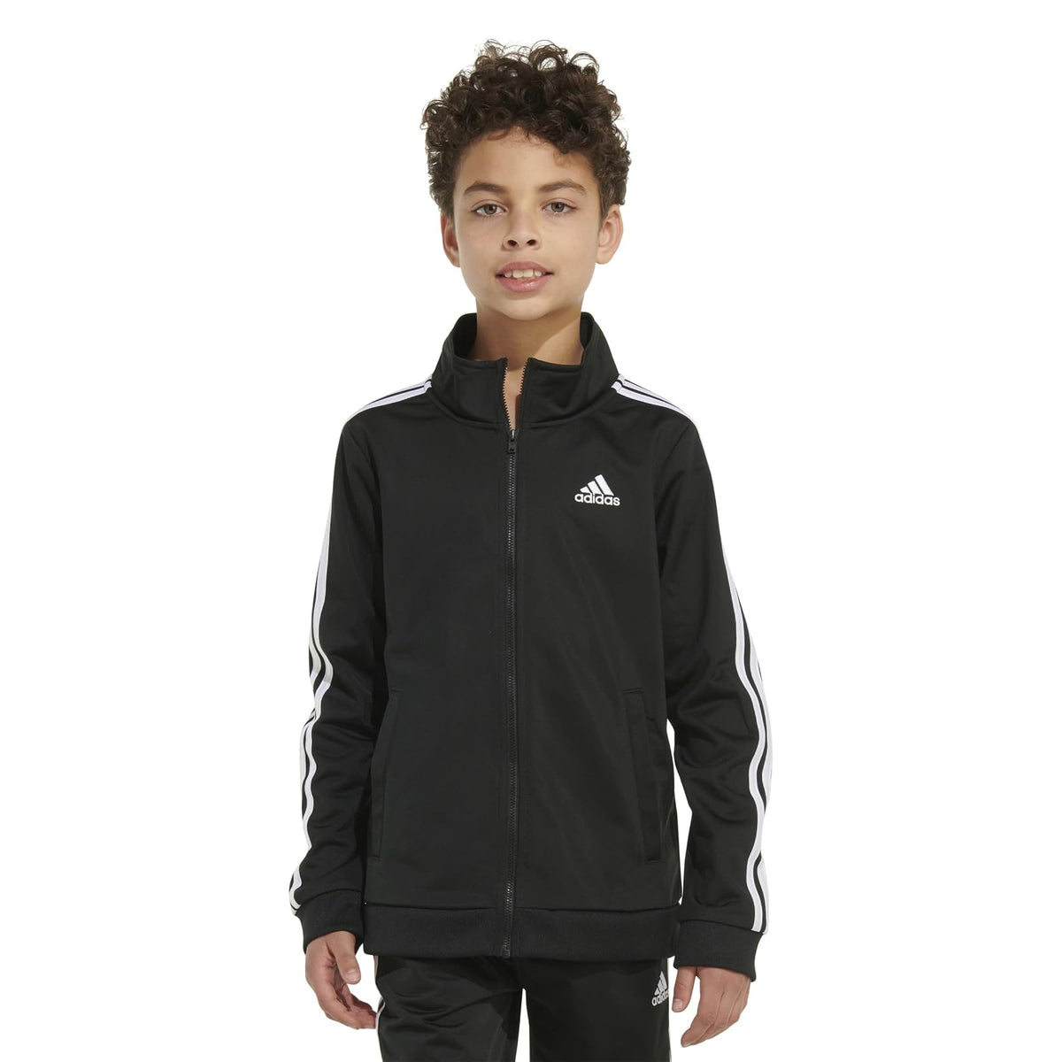 adidas chamarra icónica de tricot para niño
