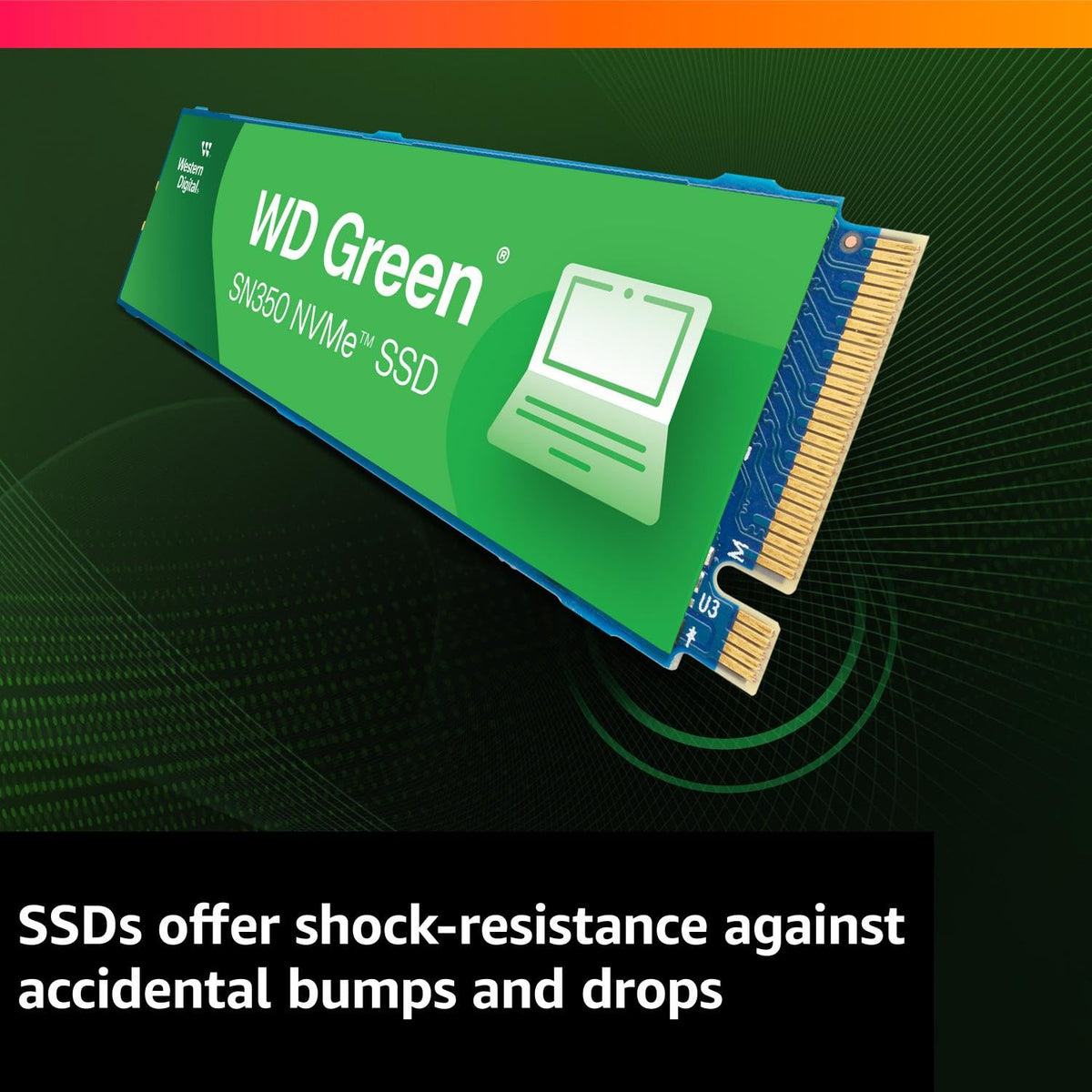 Western Digital Unidad SSD M.2 WD SN350 500GB WDS500G2G0C Green PCIE NVME