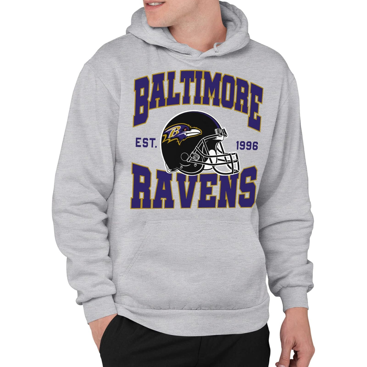 Junk Food Baltimore Ravens Team Helmet - Sudadera con Capucha para Adulto Sudadera con Capucha Unisex Adulto