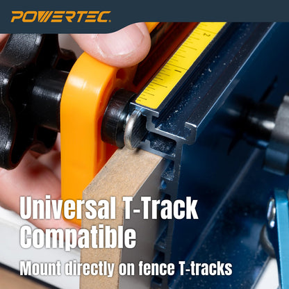 POWERTEC 71553 - Tabla de plumas para sierra de mesa, 2 unidades