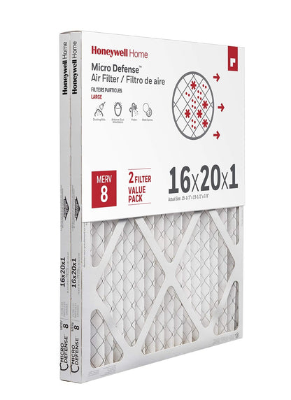 MicroDefense de Honeywell C CF108A1625-2PK/C - Filtro para Honeywell, 16 x 20 x 1