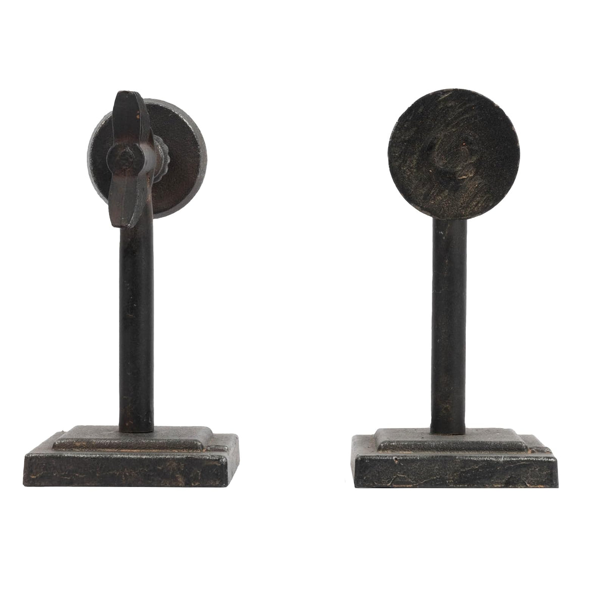 Creative Co-op - Sujetalibros de Flecha de Hierro Fundido, Negro, 1