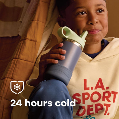 Hydro Flask - Botella de Agua para niños para la Escuela, Acero Inoxidable y aislada con Tapa de Popote, Koala de 12 onzas