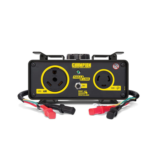 Champion Power Equipment 100740 Kit paralelo de 30 amperios ParaLINK para conectar dos generadores inversores de 2000 a 3000 vatios, listos para RV