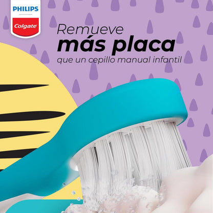 Colgate Philips Sonicpro 10 KIds Cepillo de dientes eléctrico | 31.000 Movimientos por Minuto, Seguro y Suave Para los Dientes de los niños, Funcional con App Interactiva de Cepillado