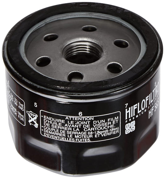 Hiflofiltro Filtro de Aceite Premium HF565, Negro