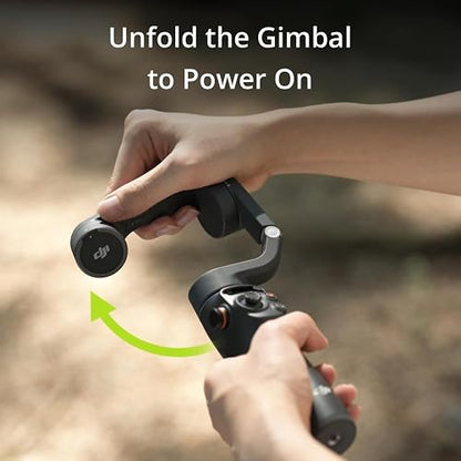 DJI Osmo Mobile 6 - Estabilizador de cardán para teléfono celular de 3 ejes, varilla de extensión integrada, portátil y plegable, cardán Android y iPhone con ShotGuides, estabilizador de Vlogging