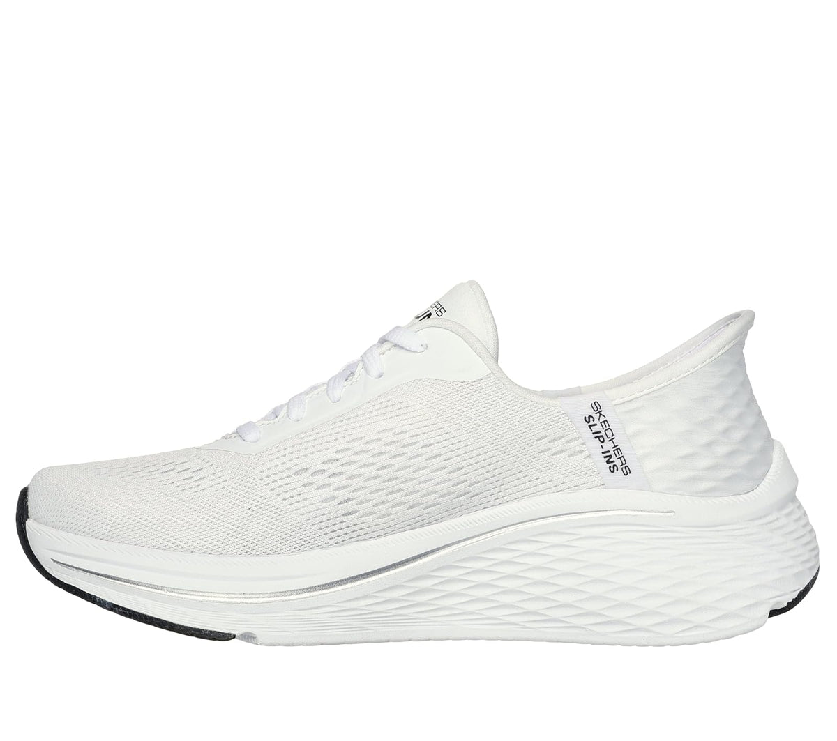 Skechers MAX Cushioning Elite 2.0 Vanish - Tenis sin Cordones para Mujer | Pantuflas manos libres, amortiguación máxima, espuma viscoelástica refrigerada por aire, entresuela Ultra Go
