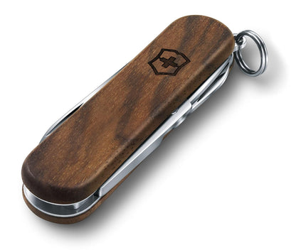 Victorinox V06221.63 Navaja Classic Wood de Madera, 58 Milímetros, 5 Usos, Pack of 1