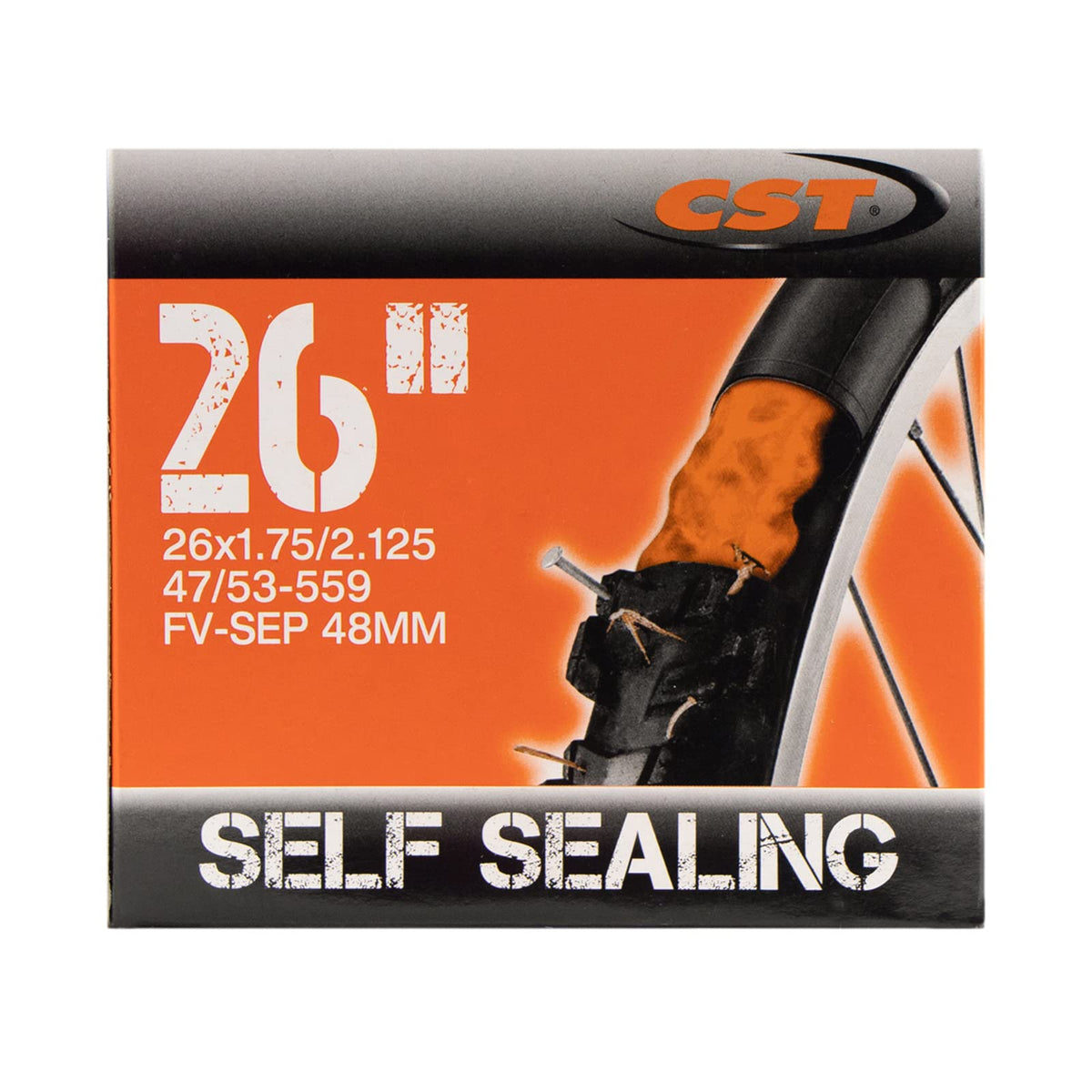 CST Camara 26X1.75/2.125 (47/53-559) Montaña V.F. 48mm con Sellador