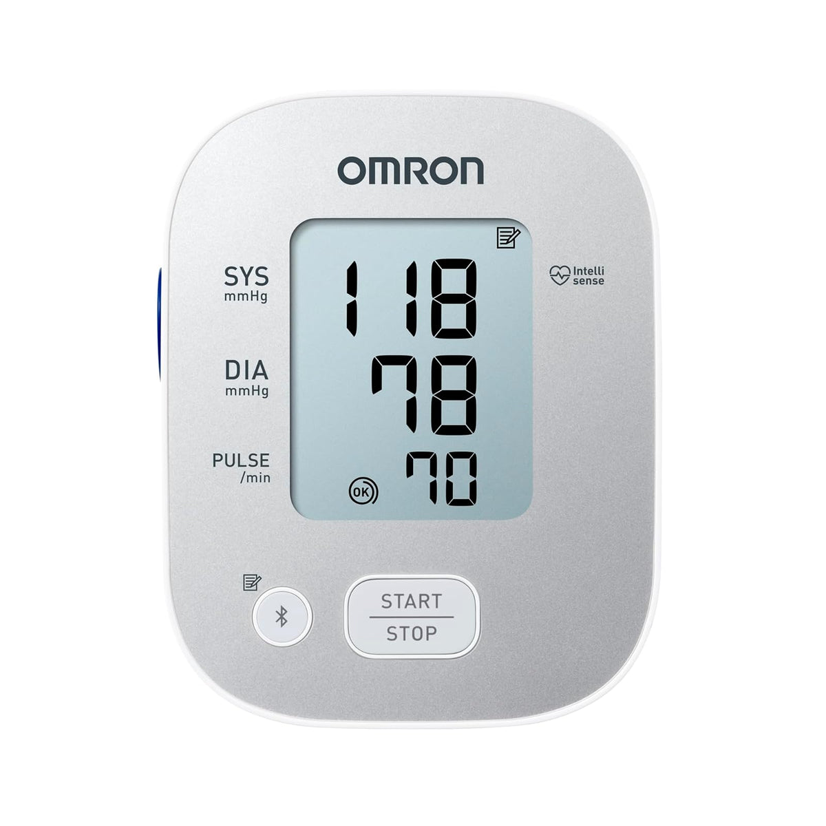 OMRON X2 Smart+ – Baumanómetro de Presión Arterial Automático para Brazo con Bluetooth, Detección de Latidos Irregulares y App OMRON connect