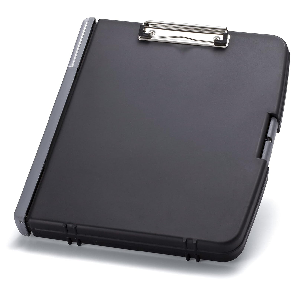 Officemate 83309 - Caja de almacenamiento para portapapeles con anillas, color gris