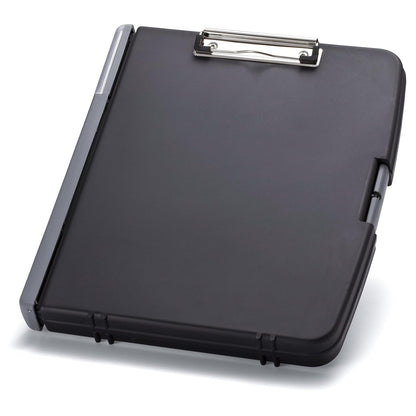 Officemate 83309 - Caja de almacenamiento para portapapeles con anillas, color gris