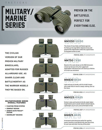 Steiner Military/Marine 8x30 Binocular | Óptica de alto contraste totalmente revestida, absorción de golpes de prisma flotante, impermeable, garantía de patrimonio
