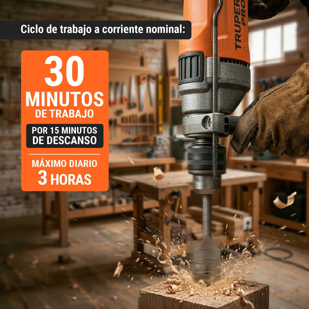 Truper ROTO-1/2A9, Rotomartillo 1/2" 850 W profesional
