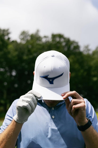 Mizuno Tour Flat Snapback Sombrero de Golf Unisex Adulto