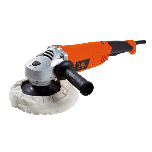 BLACK+DECKER Pulidora y Lijadora 7" (180mm) 1300W con Caja, WP1500K | Pulidora y Lijadora 7" (180mm), 1300W, Incluye Caja para Herramientas