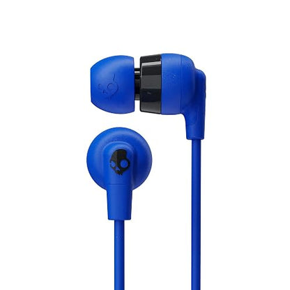 Skullcandy Ink'd+ Auriculares In-Ear Alambricos, Micrófono, Compatibles con Dispositivos Bluetooth y Computadoras, Paquete de 3, Azul