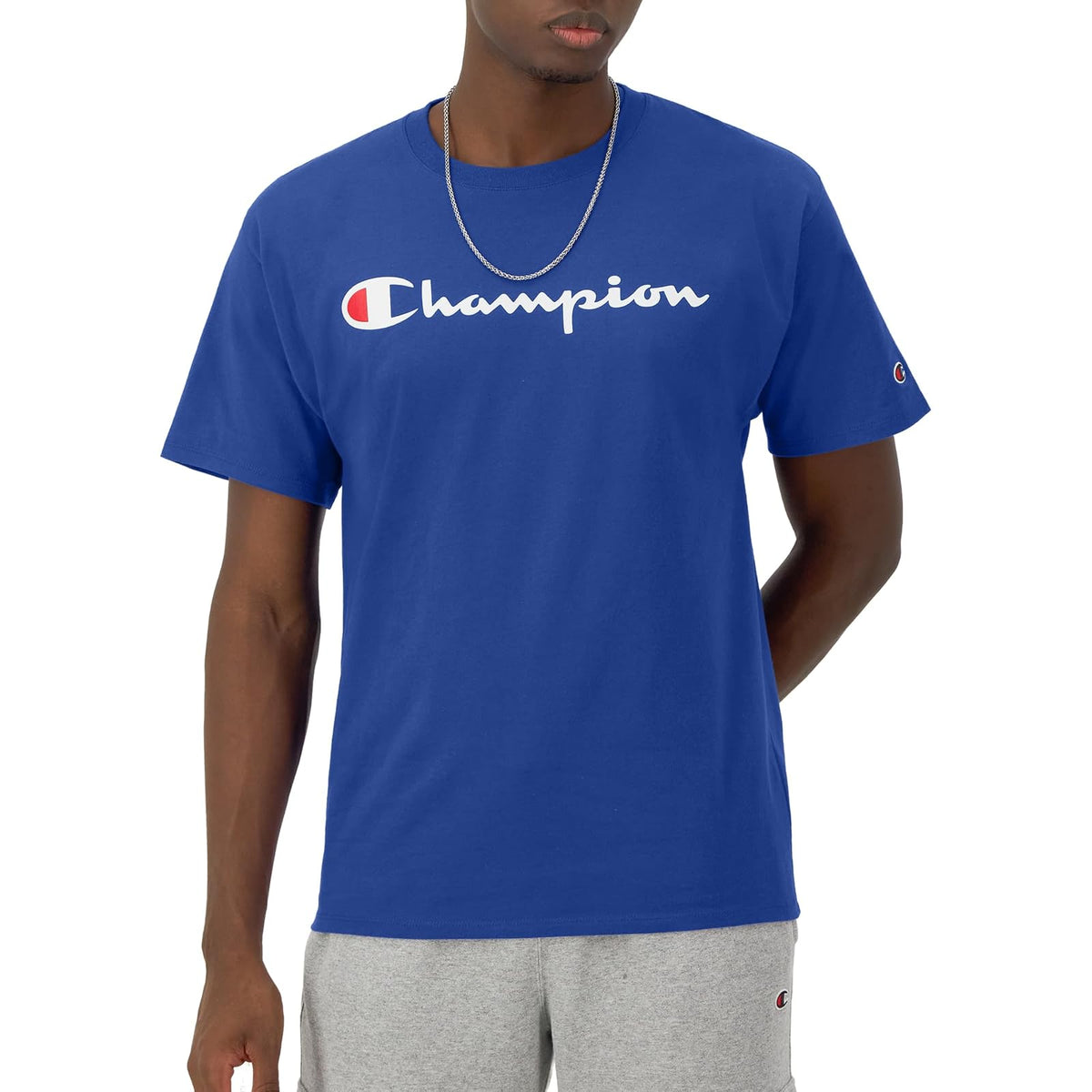 Champion LIFE Playera Cuello Redondo para Hombre - XS - Surf The Web-Y07718