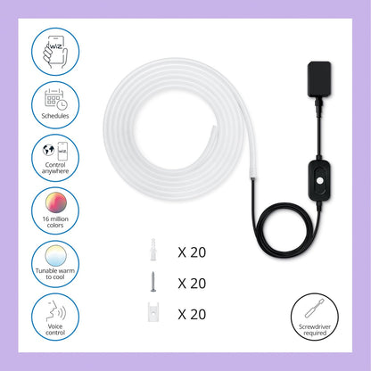 WiZ Tira led Inteligente con luz multicolor para exteriores 24 watts