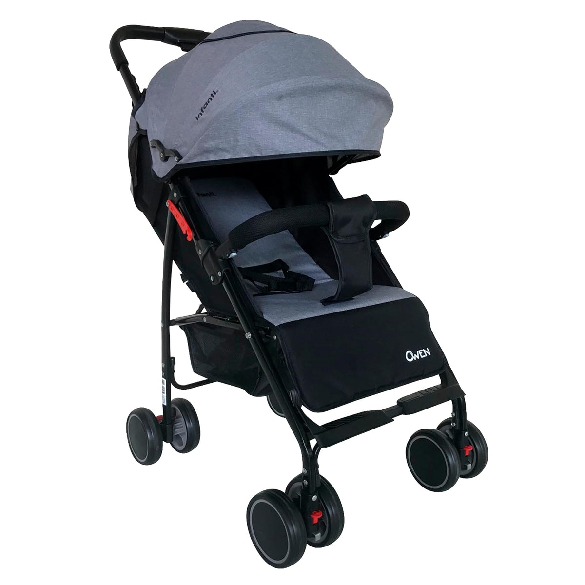 INFANTI | Carriola para Bebe OWEN | Carreola con Portabebé - Con Barra de Seguridad Desmontable | Desde 6 Meses hasta 15 kg | Color Rosa