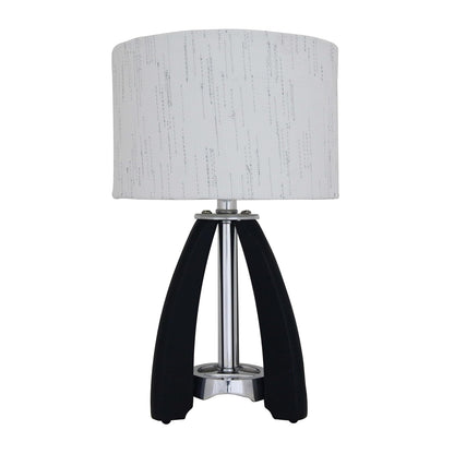 Luzerna CM-0297 Lámpara De Mesa Malibu Mini, Color Poplar Negro, 1 Unidad