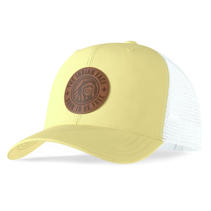 The Indian Face Born to be Free Gorro Unisex Adulto - Talla Única - amarillo